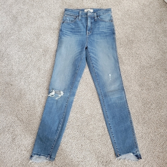 Madewell Curvy High Rise Step Hem Skinny 26 - Picture 4 of 11
